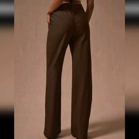 Low Rise Straight Leg Tailored Trousers - Picture 3 of 4